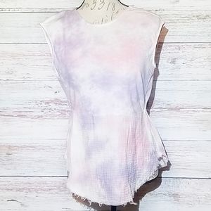 Anthropologie Amadi Top Tie Dye Pink P…